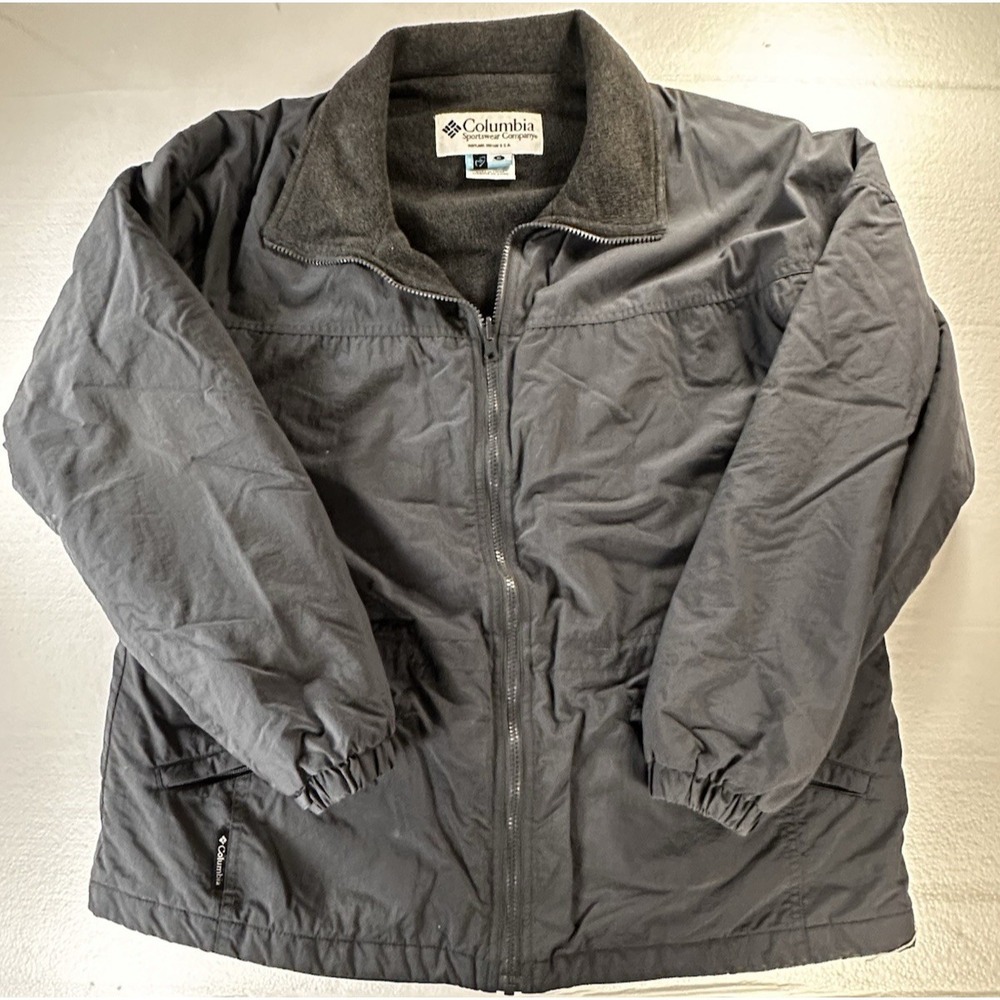 Columbia Sportswear Jacket Coat Womens XL Gray Nylon Coat
